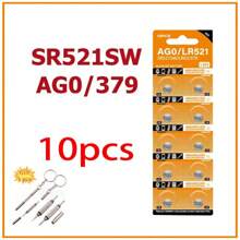 AG0 SR63 LR69 LR521 379A 1.5V 碱性纽扣电池 – SR521SW D379 379 替换电池 | 手表玩具遥控钥匙扣计算器小型电子产品