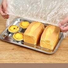 Capas elásticas reutilizáveis para armazenamento de alimentos, 100/500 unidades - Alternativa transparente e elástica para envoltório plástico, vedação hermética de alta qualidade para tigelas, pratos, recipientes, lava-louças e alimentos (multicolorido), acessórios de cozinha, design texturizado, item de cozinha