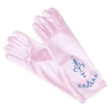 2pcs Princess Printed Gloves, Bow Gloves, Silk Queen Princess Elegant Gloves, Anna Ceremonial Costume Accessories Halloween