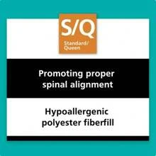 100% Polyester Fiberfill Body Pillow – 54x20x4 Inches, White Ultra-Soft Support Pillow - 1 - View 9