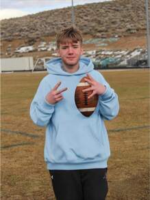 Women's Street Style Palm Tree Print Hoodie - Relaxed Fit With Palm Tree And 'positive Energy' Graphics, Surf Wave Design,  Pocket, Casual Sport Sweatshirt, Comfortable Everyday Top