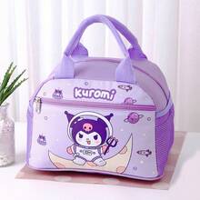 Sanrio 1pc Sanrio Lunch Bags Lunch Box Bags Lunch Bag Student Insulation Bag Cute Cartoon Tote Bag Portable Large Storage Bag Zipper Closure With Double-Sided Pocket Reusable Durable Nylon Fabric Insulation And Fresh-Keeping Back To School Must Be Suitable For Students To Work, Family Daily Commuting, Dinner, Outdoor Picnic Can Be Used As Birthday Gifts, Holiday Gifts., Home Decor, Party & Christmas Storage