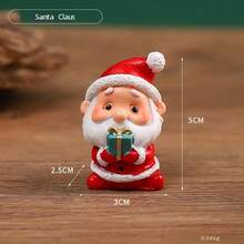 Christmas Decor Miniature Landscape, Cute Cartoon Santa Claus, Christmas Tree, Animal Ornaments, Gift