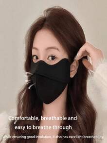 Comfortable & Fashionable Women's Face Mask - Windproof, Thick 3D Warm, With Ear Hooks, Nylon Material, Washable, Warm Protective Mask For Women, Highly Attractive, Autumn/Winter Windproof & Cold-Proof, Eye-Caring