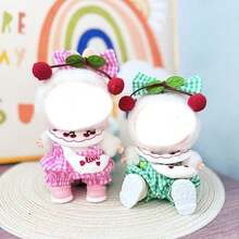 1pc Clothing Hanger Accessory, Plaid & Cherry Printed Overalls Bag Set - Multicolor - View 1