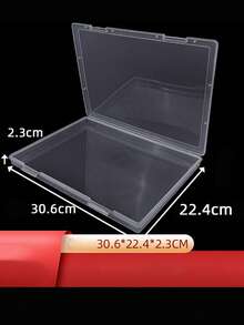 Klimonla Press-On Nails Storage Box, Nail Art Style Collection Box, Display Box, Transparent Frosted Sample, Color Card, Photo Frame Tool Mini Nail Art Tool Storage Box,Only The Boxes Are Sold, Excluding The Items Inside. - Clear - View 12