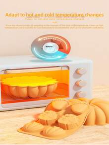 Moules de cuisson en silicone sur le thème de la récolte - Formes de citrouille, feuille d'érable et châtaigne, parfaits pour les gâteaux, desserts, chocolats, biscuits, puddings et gelées - Halloween/Automne, thème de la récolte, biscuits au chocolat, préparation de gelées