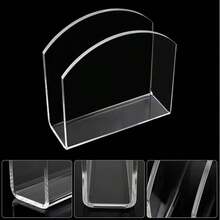 1pc Transparent Napkin Holder, Elegant U-Shaped Acrylic Napkin Dispenser Design, Suitable For Tables, Kitchen Counters, Bars, Parties, Restaurants, Freestanding Napkin Holder