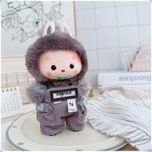 (仅服装) 第一代和第二代娃娃服装 17 厘米服装配件、酷炫背带裤、裤子、帽子