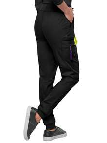 Women's Drawstring Multi-Pocket Scrubs Nurse Scrubs Workwear Dentist Healthcare Pet Hospital Laboratory Pants - màu đen - Xem 6