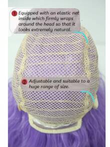 Heat Resistant Chemical Fiber Wigs Daily Wear Women Wigs Sweet Cute Wigs Prom Party Wigs Natural Hair - Màu tím - Xem 7