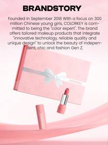 COLORKEY 5PCS Matte Lip Tint Gift Set,Liquid Lipstick,Matte,Lip Gloss,Long-Lasting,Silky Creamy,Non-Stick Cup,Weightless,For Beginner For Women For Daily Use,Gift For Women Mom Wife Sister Teen Girl Friend,Christmas,Christmas Gifts,Makeup