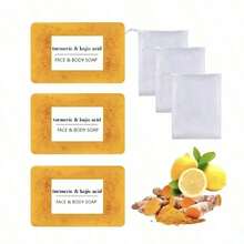 Turmeric Soap, A Hand Soap For Men And Women, With Foam Rich, Clean And Moisturizing Double Effects