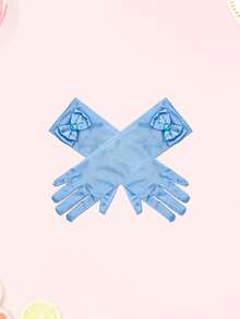 1 Pair, Ice Princess Costume Gloves, Party Accessories, Blue, Pink, 9 Colors Available, Cosplay Role Play Gloves Decor - Multicolor - View 19