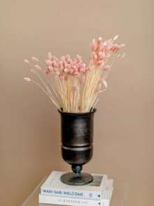 25/50/100pcs Gem Grass Dried Flowers, Assorted Colors, For Home Decor, Vase Decoration, DIY Bouquets, Cake Decoration - Baby Pink - View 5