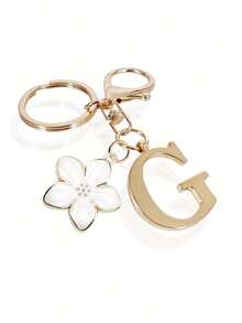 1个高级优雅金色字母钥匙扣，A-Z字母3D吊坠，配樱花挂饰，时尚合金钥匙圈，可作背包挂饰或汽车钥匙链，是女士的完美配饰，情侣礼物，经典简约钥匙扣，装饰品，包包挂饰，非常适合送给朋友、家人、情侣、女友，也是一份重要的礼物和节日纪念品。 - 彩色 - 查看 28