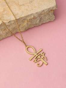 Ankh Necklace, Egyptian Protective Amulet, Ancient Symbol Pendant, Spiritual Jewelry For Women, Egyptian Cross Necklace, Unique Jewelry Gift - Multicolor - View 11