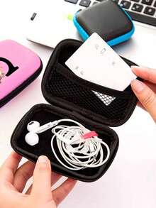 Túi đựng đồ chữ cái A-Z màu hồng EVA, in họa tiết hoa hồng trắng, lý tưởng để đựng dây cáp du lịch, dây USB, phụ kiện điện tử, tai nghe lễ hội âm nhạc và đồ dùng công nghệ khi đi du lịch, đi làm, đi học, ở ký túc xá. Món quà tuyệt vời cho Ngày Nhà giáo. - Nhiều màu - Xem 5