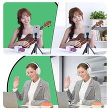 Portable Green Screen Chair, 28.4 In Greenscreen Backdrop With Stand Double Sided Foldable Green Background, For Photography Streaming Gaming Photo Zoom Video Chats And Meeting, Backdrop Video Calls, Photo Props - 75cm - View 4