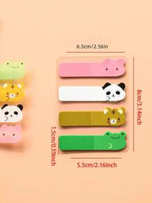 3/1pc Vintage European Style Cute Cartoon Head PET Sticky Notes, Suitable For Student Messages, Office Marking, Teachers, Reusable, Back To School Essential