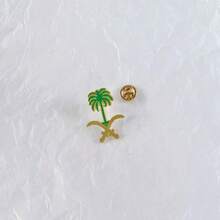 1 chiếc trâm cài áo hình cây cọ bằng hợp kim kẽm, quà lưu niệm du lịch của quốc gia Ả Rập Saudi Trung Đông, phụ kiện ghim cài áo hình cây cọ bằng kim loại Ả Rập cổ điển - cây chà là - Xem 16