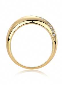 1 chiếc nhẫn Moissanite, bạc Sterling 925 mạ vàng 18K, thiết kế tối giản thời trang, hình kim cương tròn cổ điển, thích hợp để đeo hàng ngày hoặc những dịp đặc biệt như đám cưới, tiệc tùng, tiệc chiêu đãi, chất liệu ít gây dị ứng và không chứa niken bảo vệ da, Moissanite sáng bóng mang lại vẻ thanh lịch quý phái, hoàn hảo cho nhẫn đính hôn hoặc nhẫn cưới, cũng là một món quà tuyệt vời cho ngày kỷ niệm, sinh nhật hoặc ngày lễ, đi kèm với chứng nhận GRA - Vàng - Xem 9