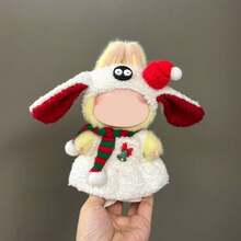 [Clothes Only] New Popular 17cm Dolls One, Two, Three Generations Labobo Dolls Can Wear Clothes Cute Christmas Lamb Casual Suit Clothes Set For Labubu