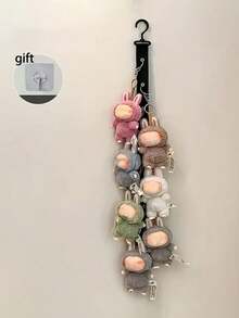 1pc Multifunctional Trapezoid Display Stand & Hanging Rope, Suitable For Dolls, Adjustable Height, Used For Organizing And Displaying Dolls, Ideal For Doll Collection And Display. Can Store Hats, Scarves And Other Items. - Multicolor - View 9