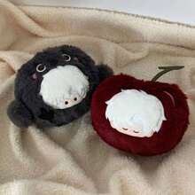 3pcs Qin Che Cherry Brucella Head Pendant Plush Cute Mephisto Bag Pendant Deep Space Qin Che Fan Plush Doll