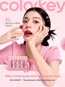 COLORKEY 4PCS Velvet Lip Tint Gift Set,Liquid Lipstick,Matte,Mist,Lip Gloss,Long-Lasting,Smooth,Non-Stick Cup,For Beginner For Women For Daily Use,Gift For Women Mom Wife Sister Teen Girl Friend,For Party,For Travel,Party Beach Travel Holiday Camping Outdoors,Natural Makeup For School, Sweet Makeup, Bold Makeup, Date Makeup,Christmas,Christmas Gifts,Makeup