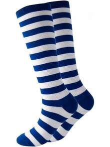 Knee High Socks Stripes Girls Cotton Calf Athletic Tube Socks,SOCKS