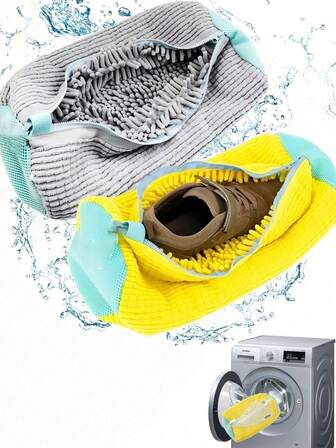 1PC Shoe Washing Machine Bag , Laundry Shoe Cleaning Bag For Washer And Dryer, Reusable Laundry Bags Mesh Wash Bags For Adults And Kid's Shoes,Our Shoe Washing Machine Bag,Shoe Washing Bag, Anti-Deformation Shoe Washing Bag, Efficient Shoe Washing Bag, Special Slouchy Artifact For Washing Machine, Household Machine Washing Laundry Bag, Shoe Protection Bag, Shoe Storage Washing Bag