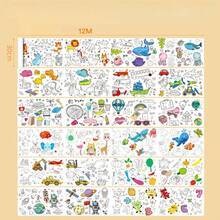 Rollo de pintura de graffiti, colorear, pintar, páginas para colorear, papel de dibujo grande, lienzo para colorear, libro de pintura