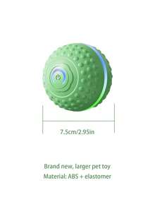 1pc Smart Dog Automatic Rolling Balls Toys,Cat Electric Gravity Sensor Balls,Pet Interactive Chewing Toy,Kitten Training Self-Moving Entertainer Accessories - Black and White - View 15