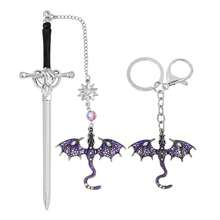 1 件奇幻剑龙书签 - 耐用合金，金银吊坠，是送给书籍爱好者、读者和奇幻爱好者的理想礼物，书虫配件 | 异想天开的配件 | 耐用书签，书籍书签，学校用品，返校 - 彩色 - 查看 17