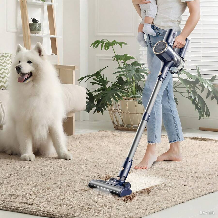 INSE Corded Vacuum Cleaner, Stick Vacuum Cleaner, 600W 23KPa Powerful Sunction, LED Headlights, 6 In 1 Powerful Lightweight Handheld Vacuum For Hard Floor Carpet Pet Hair Home - Xem 1