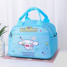 Sanrio 1pc Sanrio Lunch Bags Lunch Box Bags Lunch Bag Student Insulation Bag Cute Cartoon Tote Bag Portable Large Storage Bag Zipper Closure With Double-Sided Pocket Reusable Durable Nylon Fabric Insulation And Fresh-Keeping Back To School Must Be Suitable For Students To Work, Family Daily Commuting, Dinner, Outdoor Picnic Can Be Used As Birthday Gifts, Holiday Gifts., Home Decor, Party & Christmas Storage