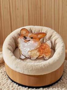 1 件可爱雌性动物狗形 PVC 中号发夹适合日常使用，是送给女孩的最理想礼物，适合夏季、春季、秋季、冬季、返校季节、日常旅行、聚会、海滩派对、佩戴发饰时尚发夹秋季配饰