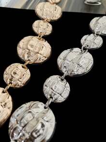 Street Hip-Hop Exaggerated Hat Decor Chain Gentleman Cowboy Hat Accessory