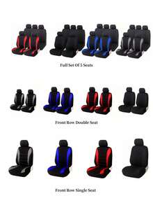 9/4/2 uniwersalne pokrowce na siedzenia samochodowe, ochraniacze z włókna poliestrowego na przednie siedzenia i tylną kanapę. Łatwe w montażu. Tylna kanapa zdejmowana. Pasuje do sedanów, tapicerki samochodowej, kompatybilny z poduszkami powietrznymi. Zestaw 9 szt. zawiera: 2 pokrowce na przednie siedzenia, 1 pokrowiec na oparcie, 1 pokrowiec na tylną kanapę, 5 pokrowców na zagłówki. Zestaw 4 szt. zawiera: 2 pokrowce na przednie siedzenia, 2 pokrowce na zagłówki. - Motyl - Zobacz 9