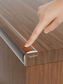 Pacote com 1 tira de proteção de canto de silicone, tira anticolisão transparente, design sem chumbo espesso, adequada para cantos de mesa, paredes e peitoris de janelas, não danifica móveis, pode ser cortada livremente, multifuncional, transparente e durável