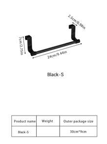 1 buc Suport pentru prosoape pentru ușă de dulap - Cârlig fără perforații, montat pe ușă, potrivit pentru bucătărie, baie și dulapuri - Poate agăța prosoape și cârpe - Instalare ușoară, Organizare bucătărie, Depozitare baie, Accesorii moderne pentru casă