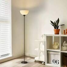 1 pieza Lámpara de pie minimalista en blanco y negro, iluminación de ambiente de alta gama para sala de estar/dormitorio, lámpara de pie vintage junto al sofá, bombilla no incluida - Enchufe EU Tipo C(220-240V) - Ver 6