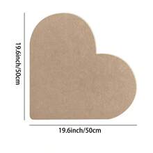 1 Stück Filz-Pinnwand in Herzform, mehrfarbig, vielseitig einsetzbar, für Büro & Zuhause Fotowand, Memotafel