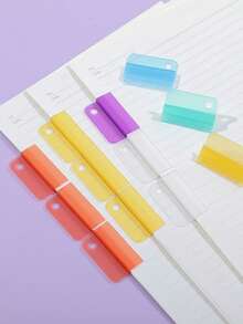 5/15/30/50个彩色索引夹、多功能书签、高品质文件分隔符、回形针 - 彩色 - 查看 10