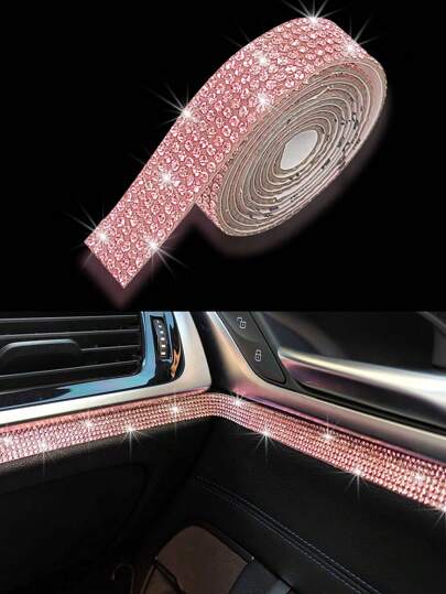 DIY Rhinestone Stickers, Shiny Car Decor Strips/Photo Frame Stickers/Creative Rhinestone Stickers
