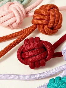 PETSIN 宠物咀嚼玩具 - 耐用绳结球、拔河互动狗玩具、宠物咀嚼玩具、宠物训练用品 - 彩色 - 查看 4