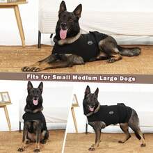 Dog Anxiety Vest, Skin-Friendly Thunder Jacket For Dogs, Dog Calming Shirt For Thunder, Fireworks, Vet Visits And Separation - Keep Pet Calm Without Medicine, Fit For Small Medium Large DogsChristmas - Màu Hồng Tươi - Xem 2