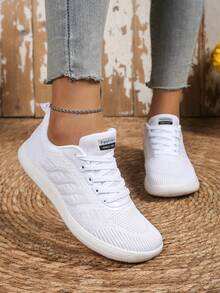 AOSEIN 女士宽版运动鞋 - 白色 - 查看 2
