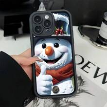 [Teléfono] Funda con diseño de muñeco de nieve, innovadora funda con diseño ergonómico, estilo divertido y sofisticado, minimalista y elegante. Compatible con... - Colores mixtos 1 - Ver 11